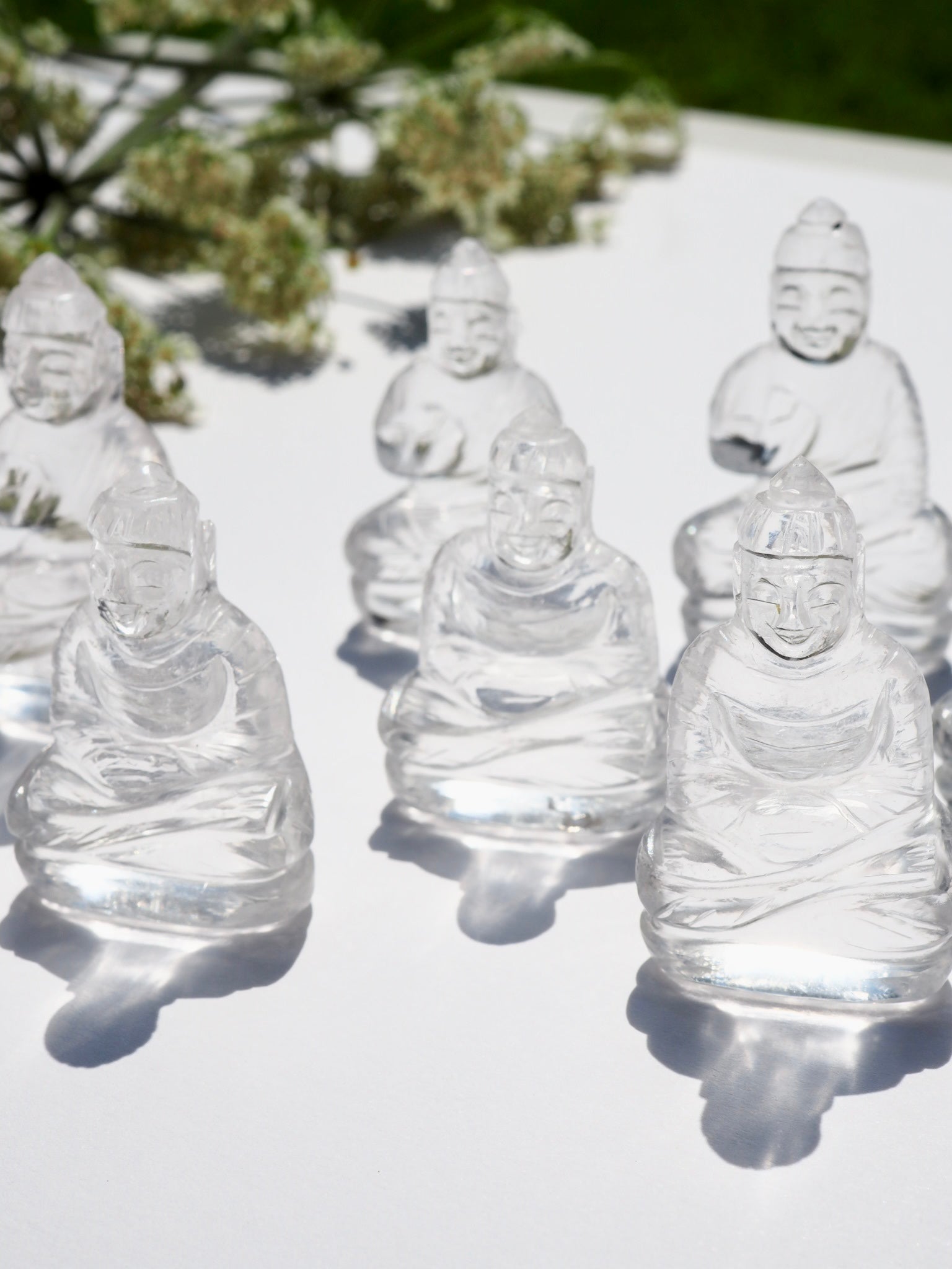 Clear Quartz Buddah