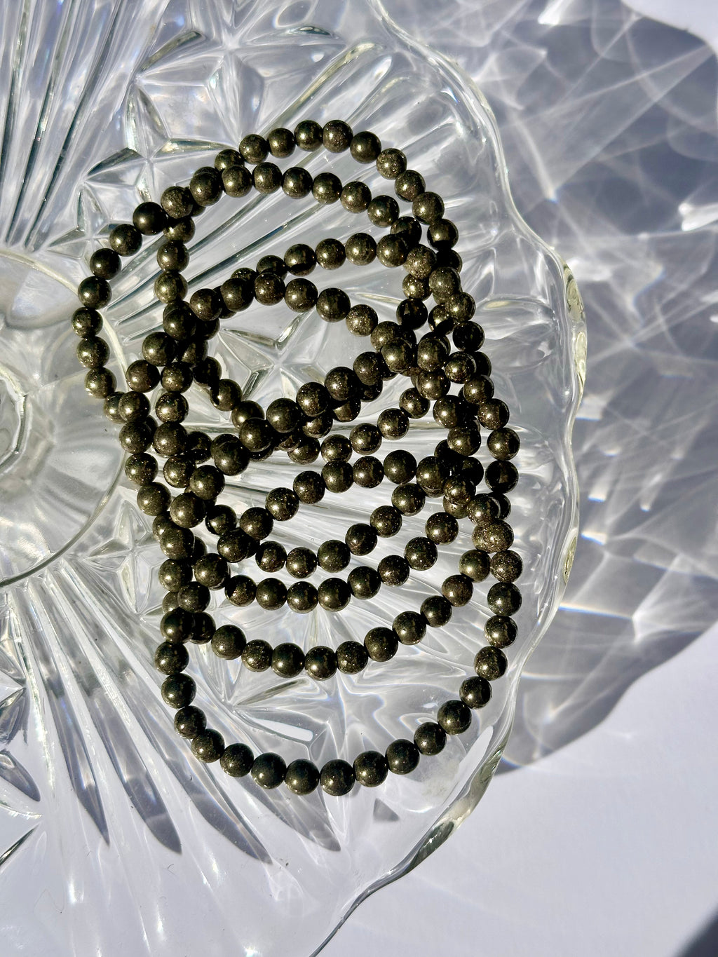 Pyrite Beaded Bracelet