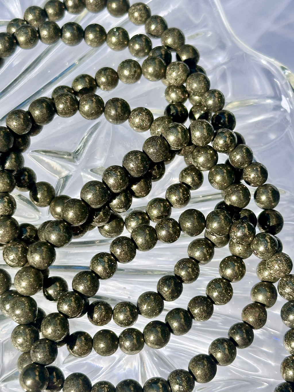 Pyrite Beaded Bracelet