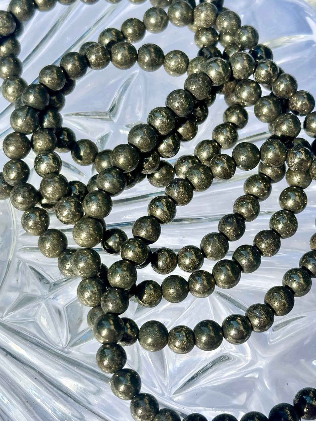 Pyrite Beaded Bracelet