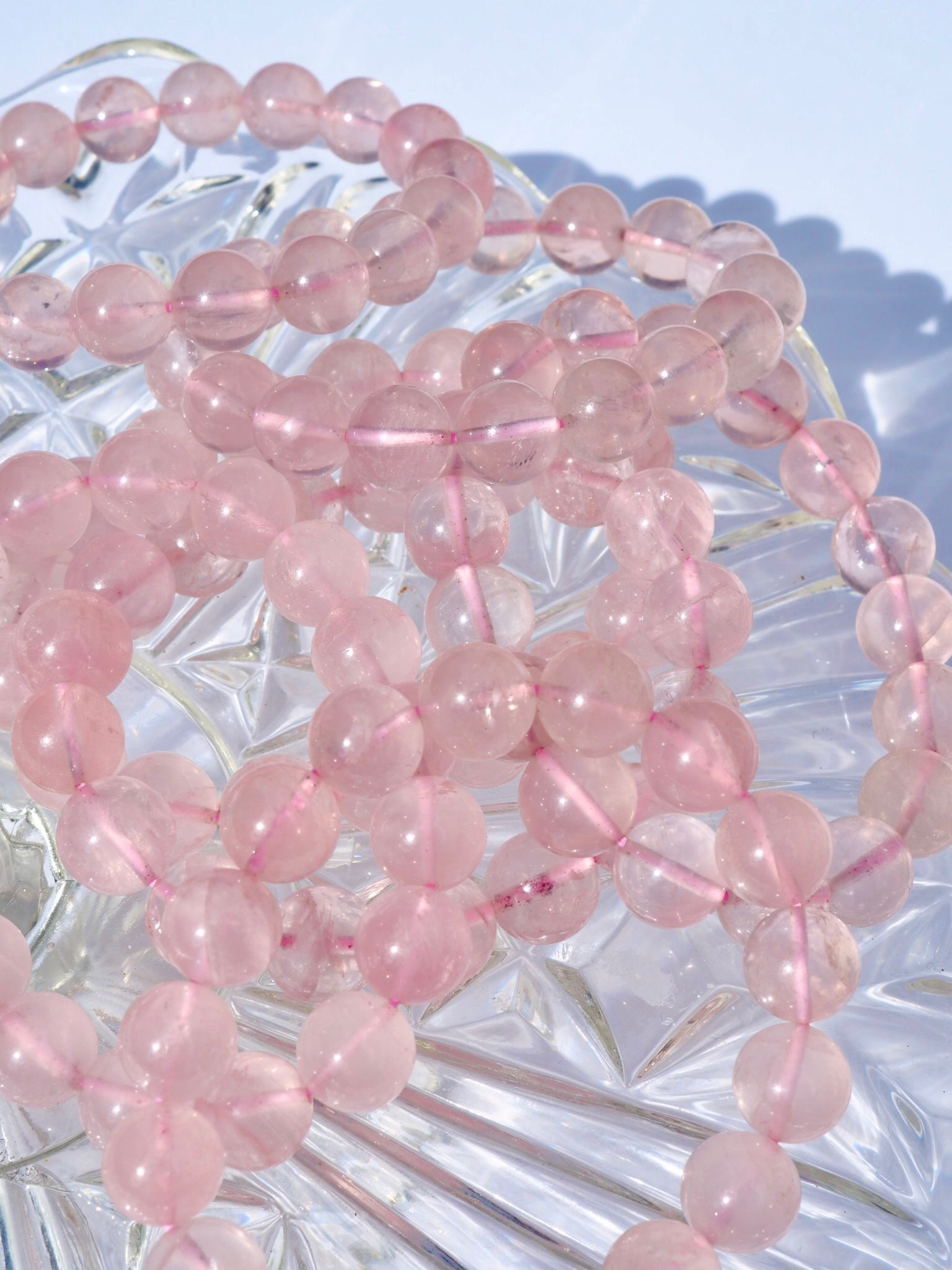 Star Rose Quartz Bracelet - 12mm