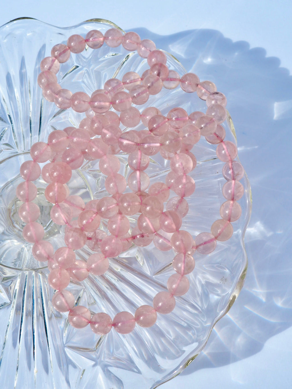 Star Rose Quartz Bracelet - 12mm