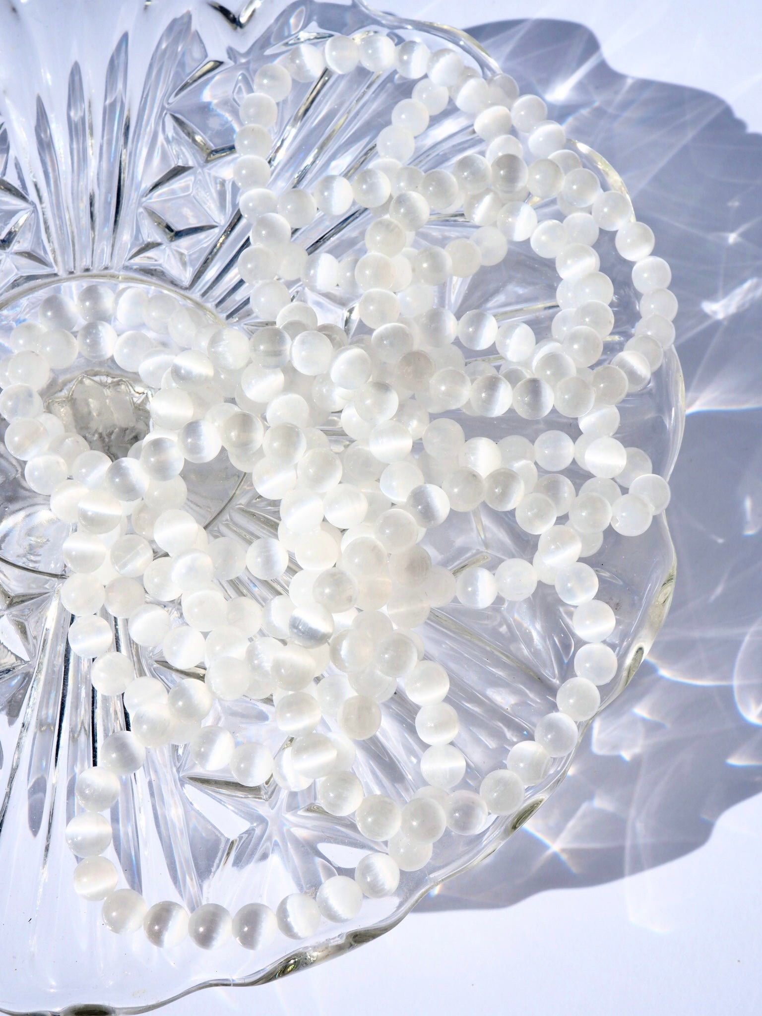 Satin Spar Beaded Bracelets