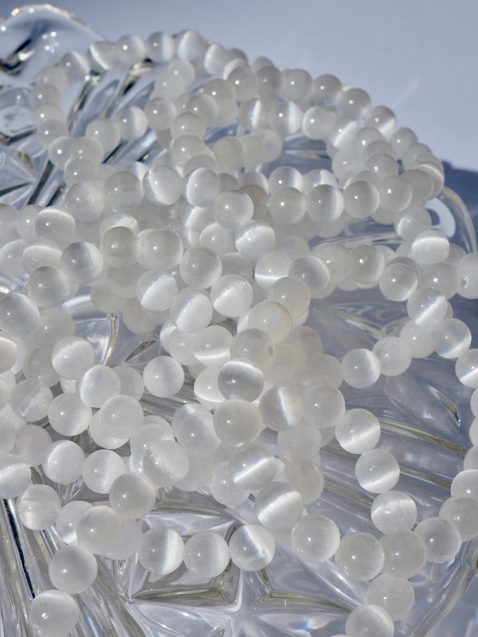 Satin Spar Beaded Bracelets