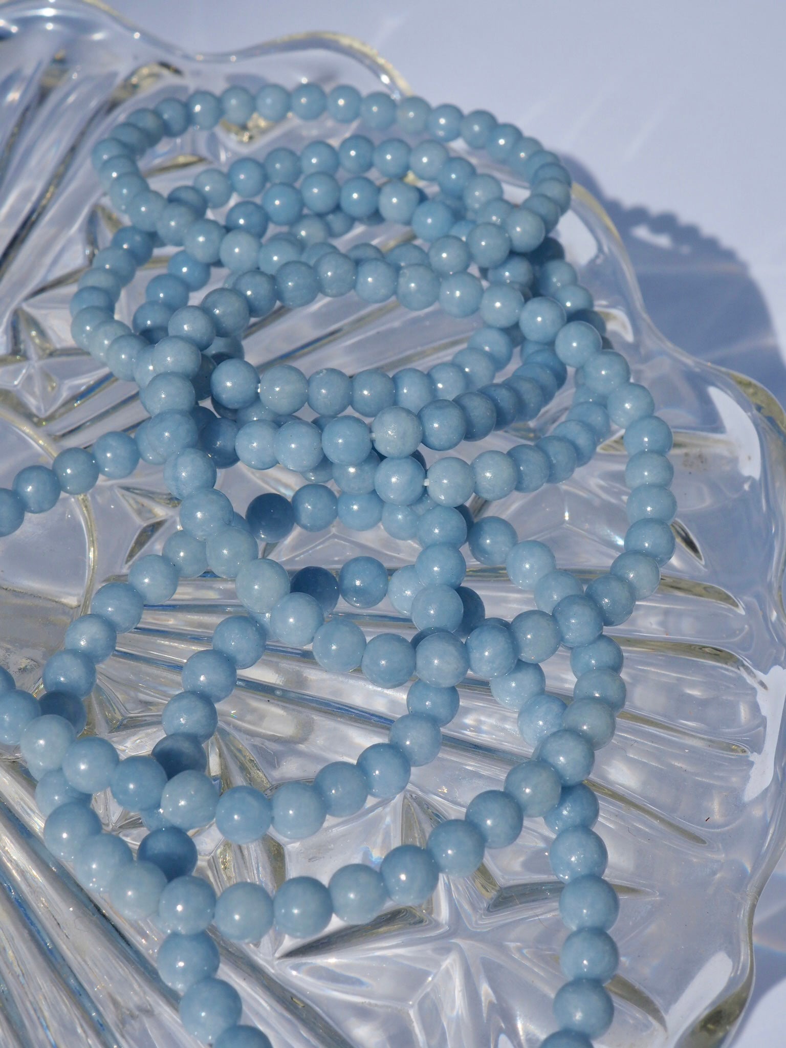 Angelite Beaded Bracelets