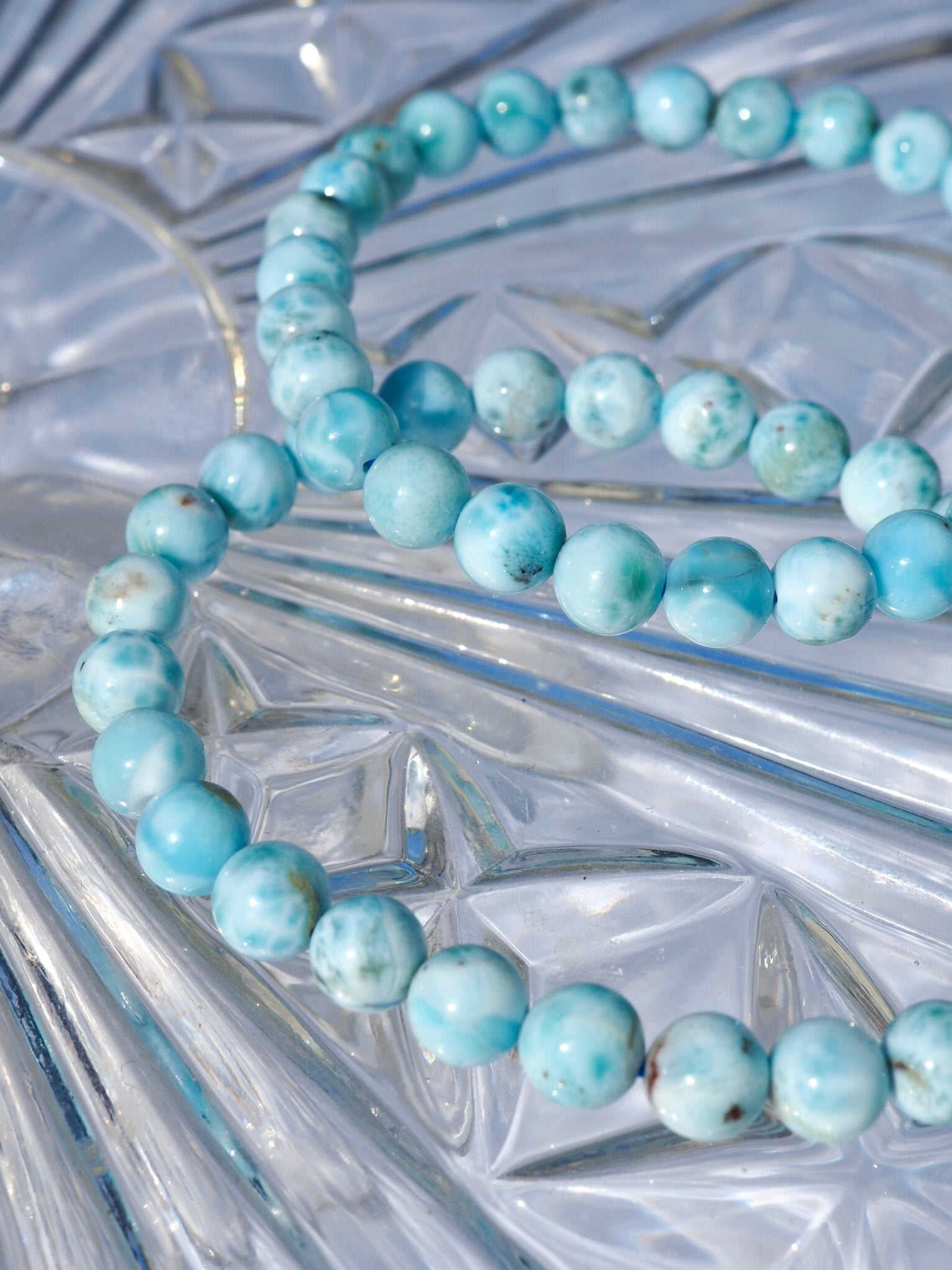 Larimar Beaded Bracelet