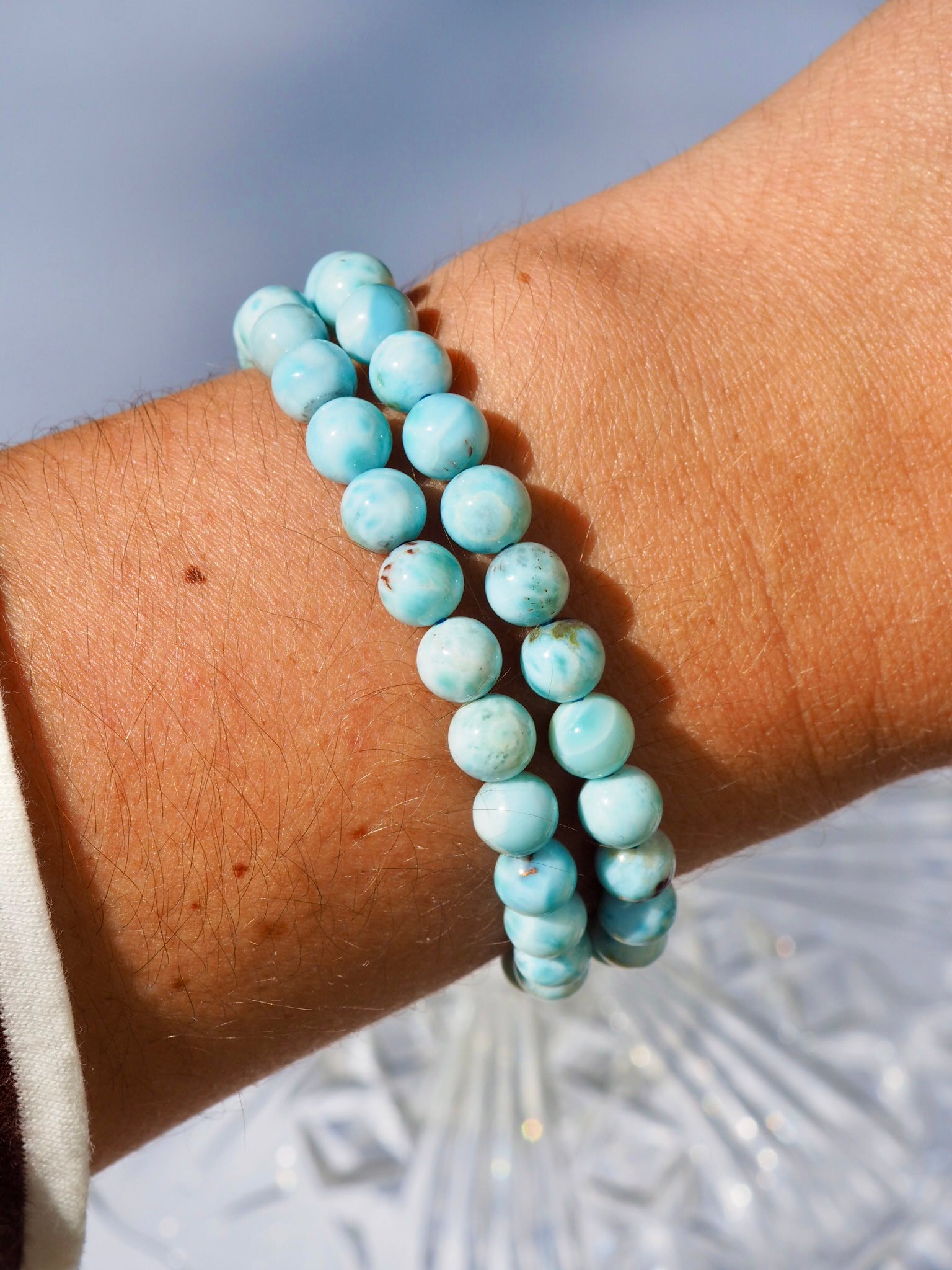 Larimar Beaded Bracelet