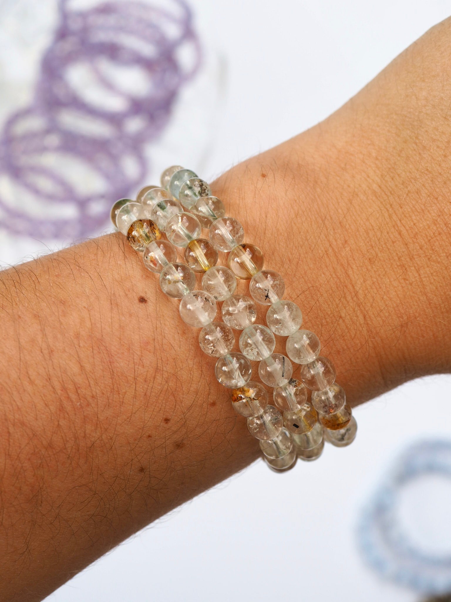 Natural Topaz Beaded Bracelet