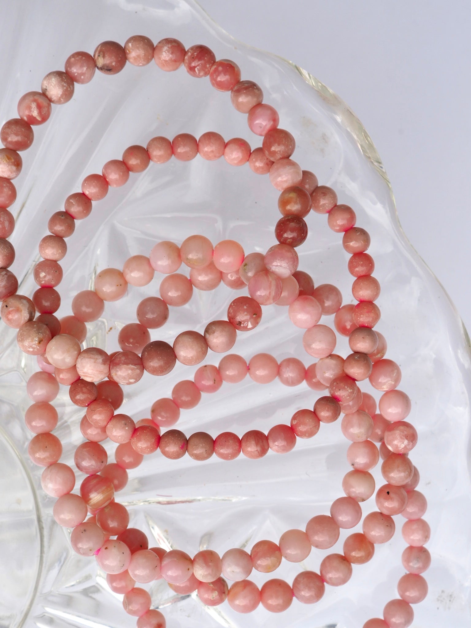 Pink Opal Beaded Bracelet