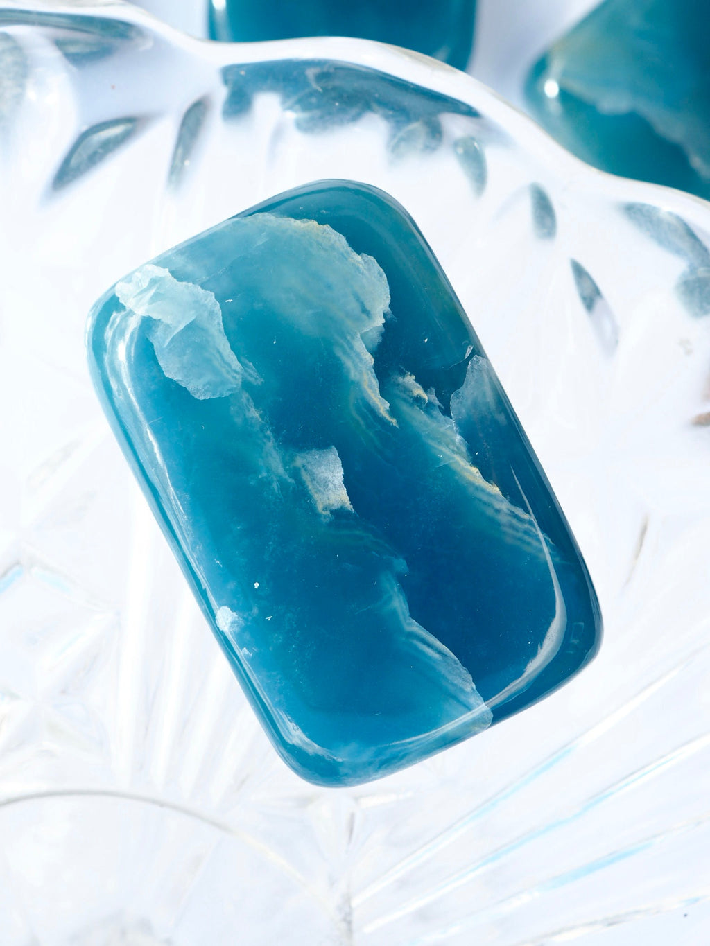 Argentinian Blue Calcite Pillow - I