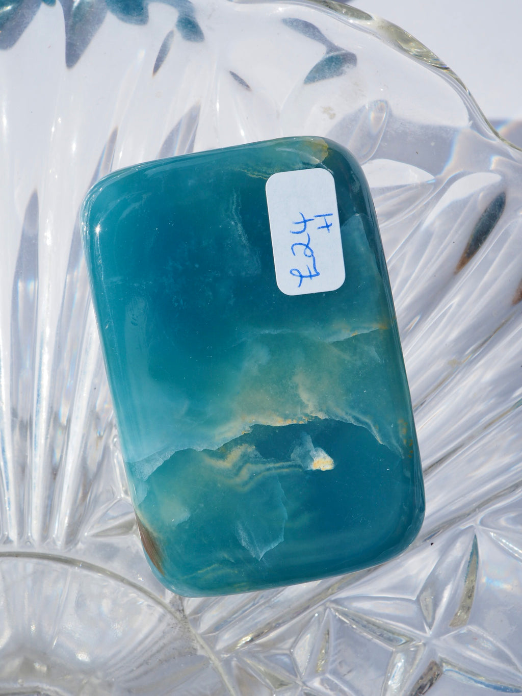 Argentinian Blue Calcite Pillow - H