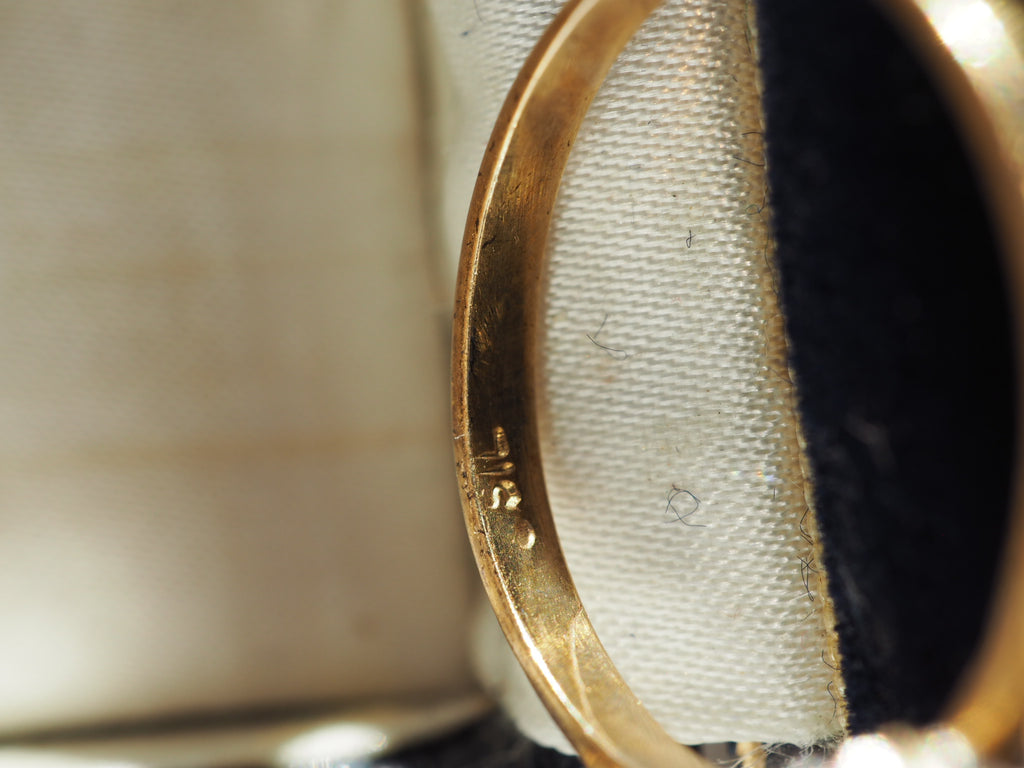 9ct Gold Plated Aquamarine & Quartz Ring