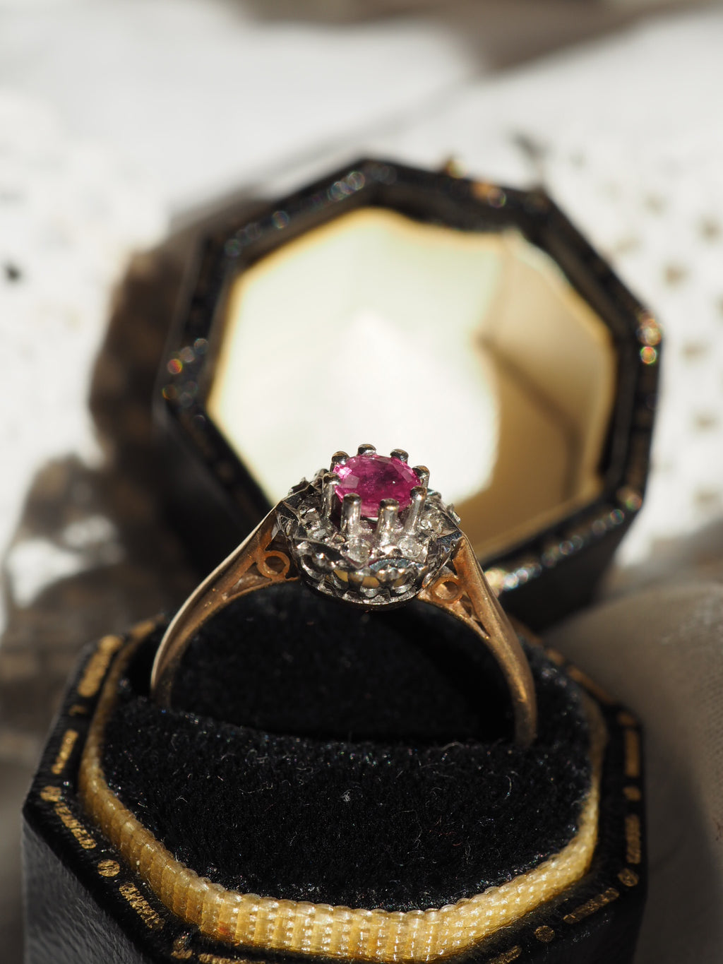 9ct Gold Ruby and Diamond Ring