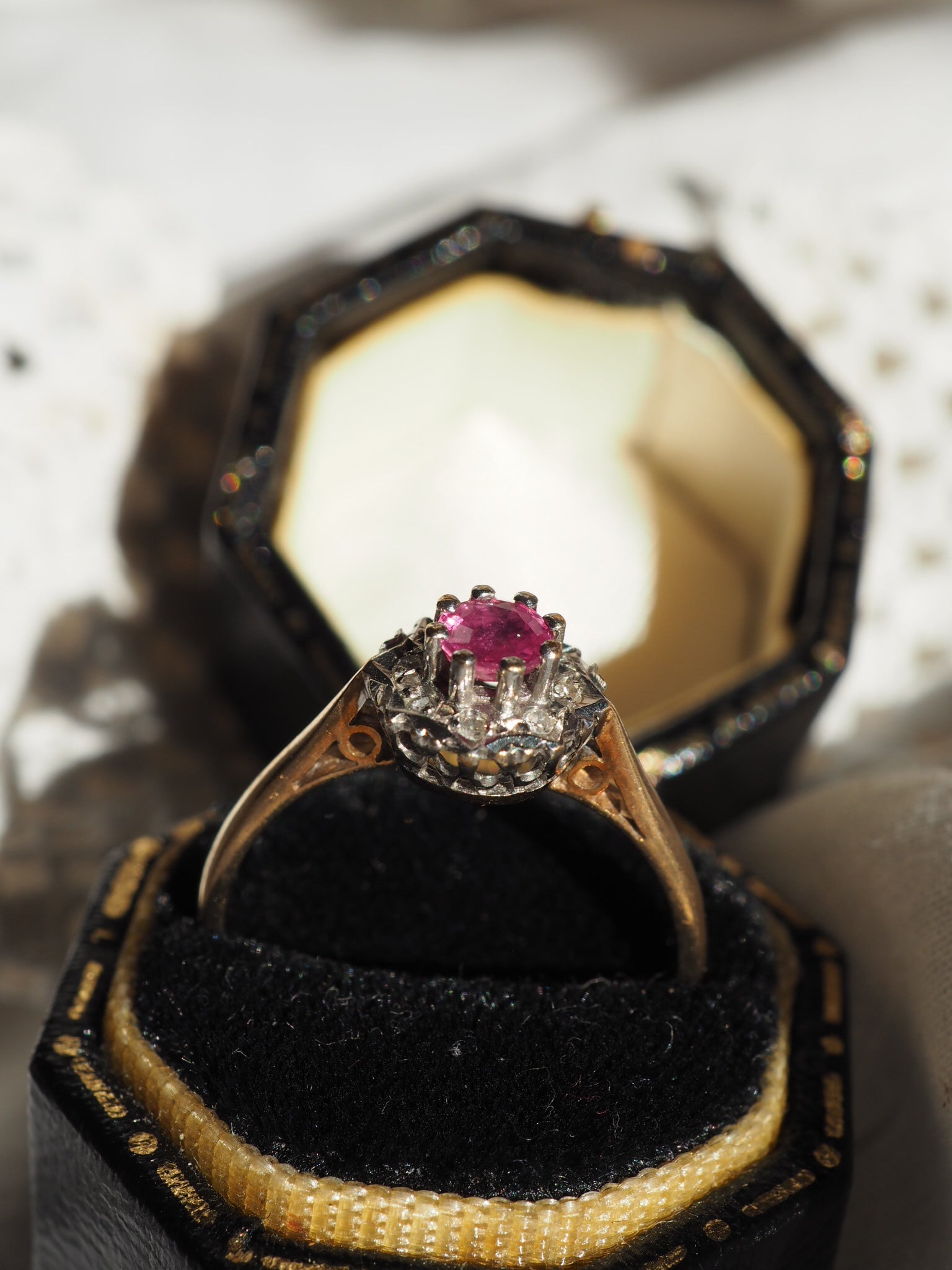 9ct Gold Ruby and Diamond Ring