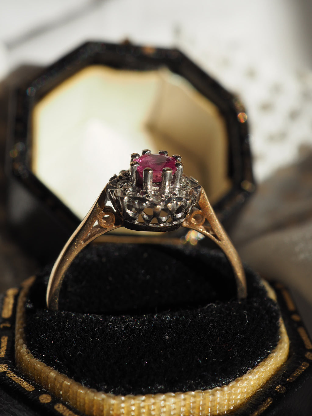 9ct Gold Ruby and Diamond Ring