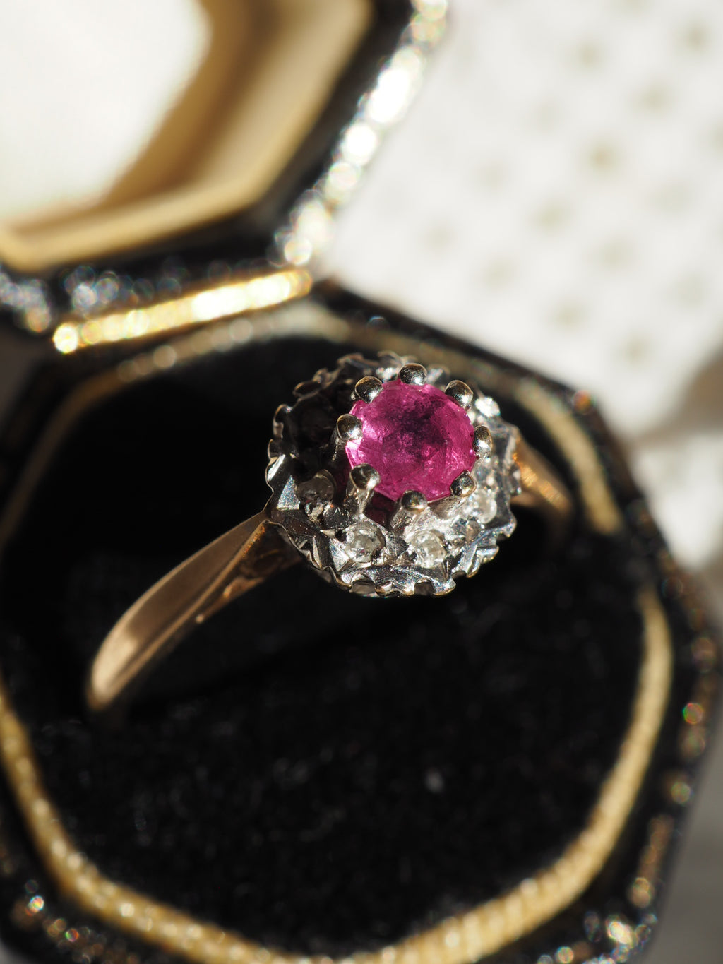 9ct Gold Ruby and Diamond Ring