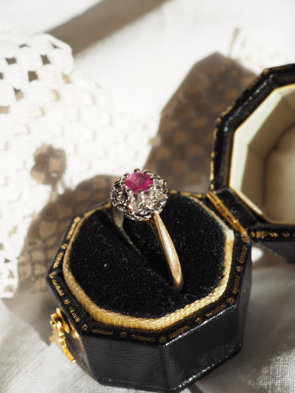 9ct Gold Ruby and Diamond Ring