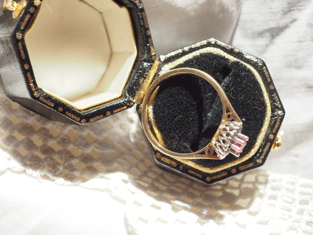9ct Gold Ruby and Diamond Ring