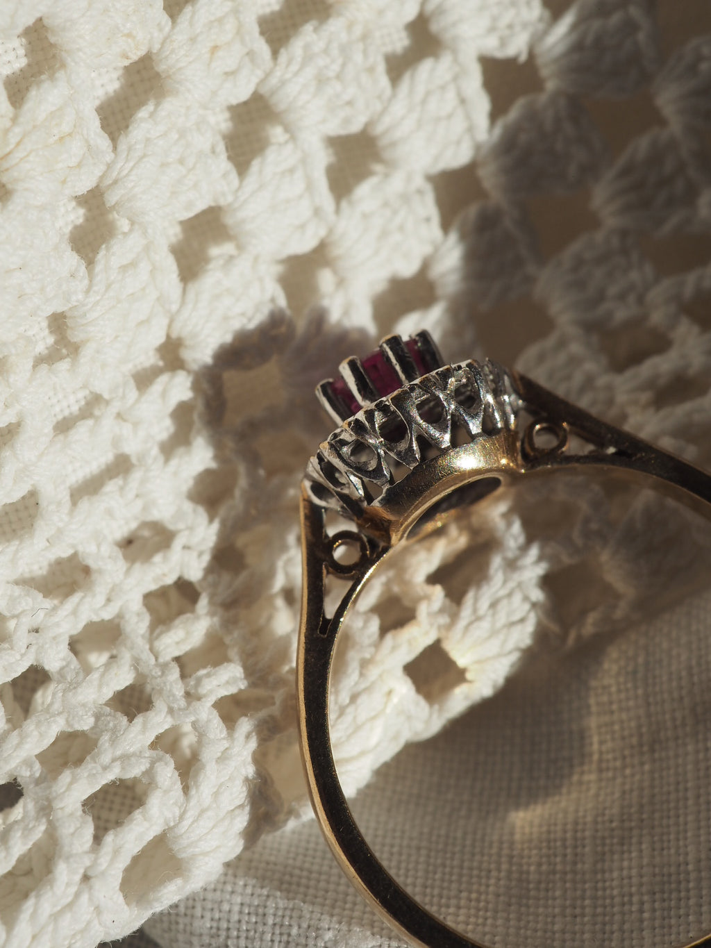 9ct Gold Ruby and Diamond Ring