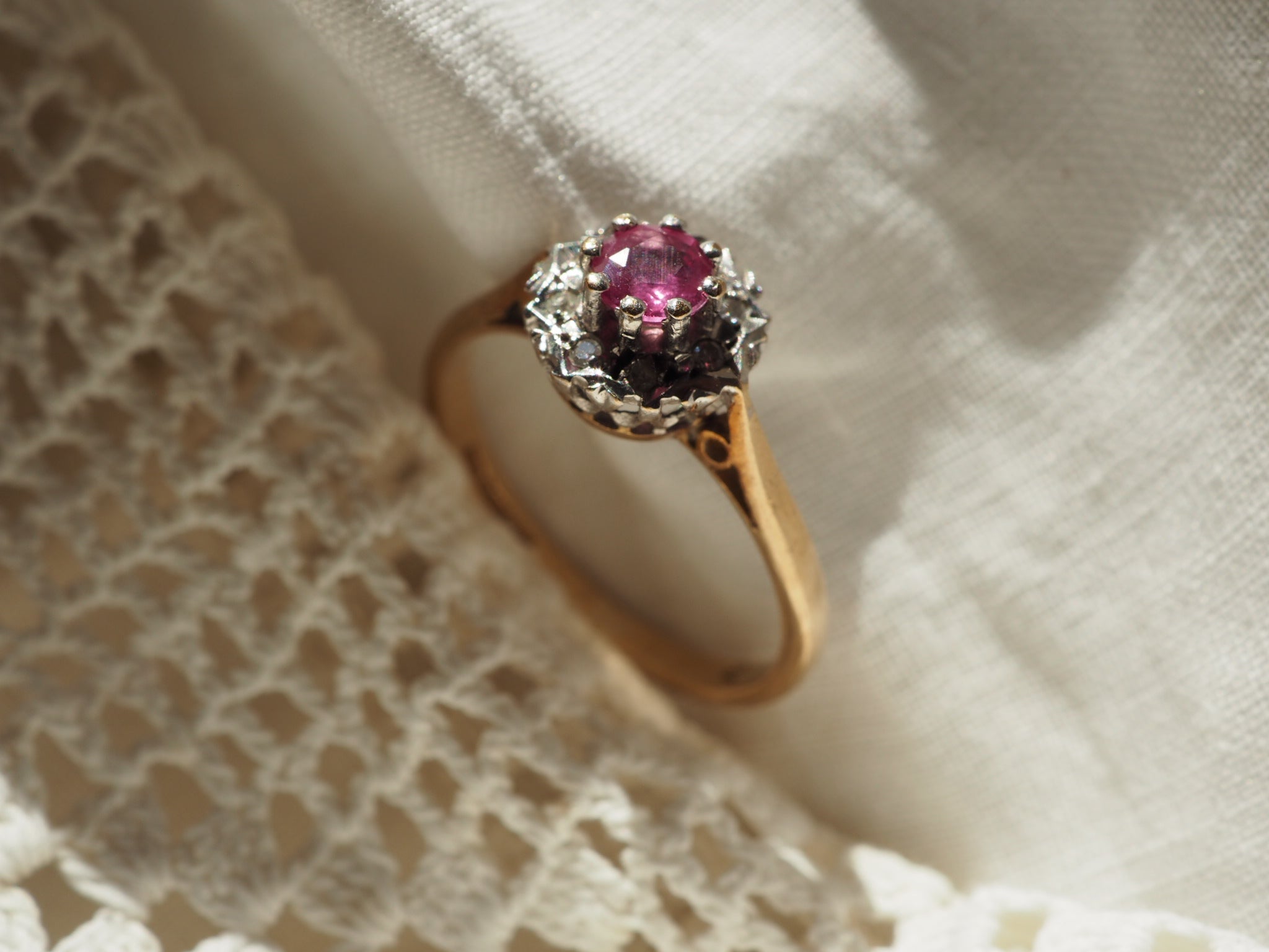 9ct Gold Ruby and Diamond Ring