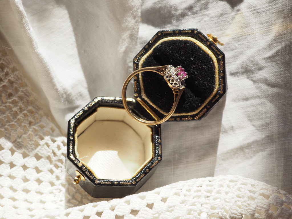 9ct Gold Ruby and Diamond Ring