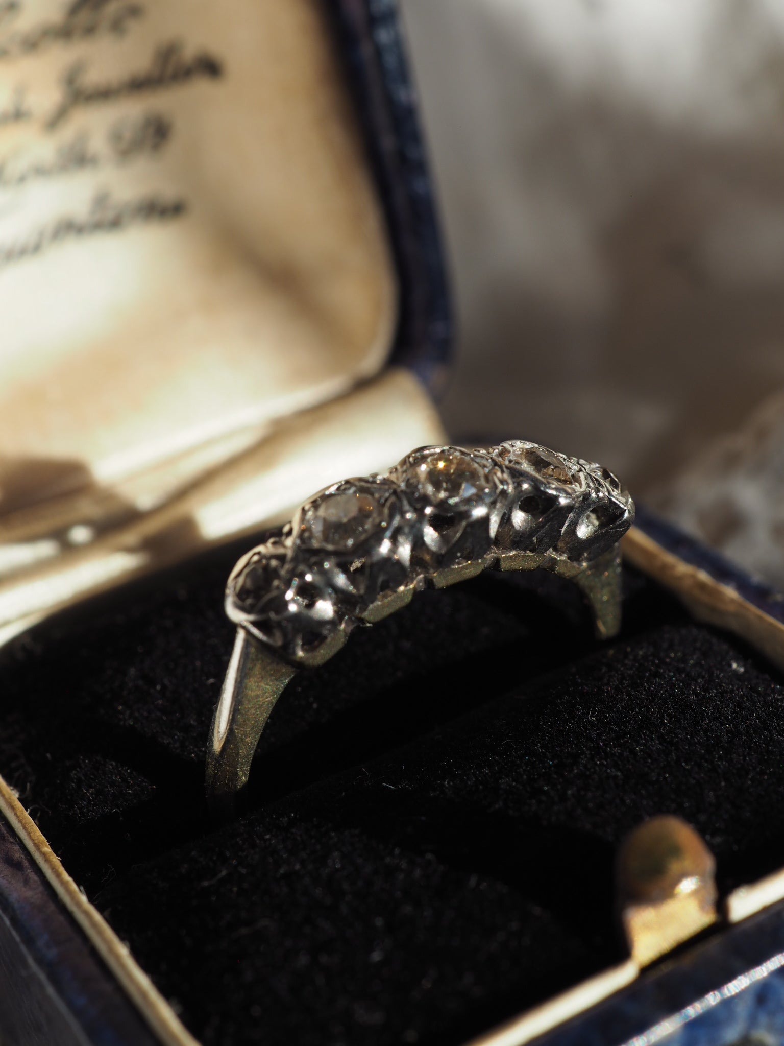 18ct Yellow Gold Diamond 5 Stone Ring