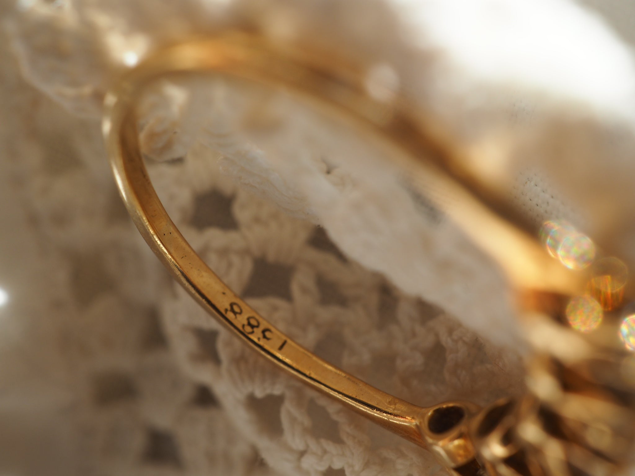 18ct Gold Diamond Set 5 Stone Ring