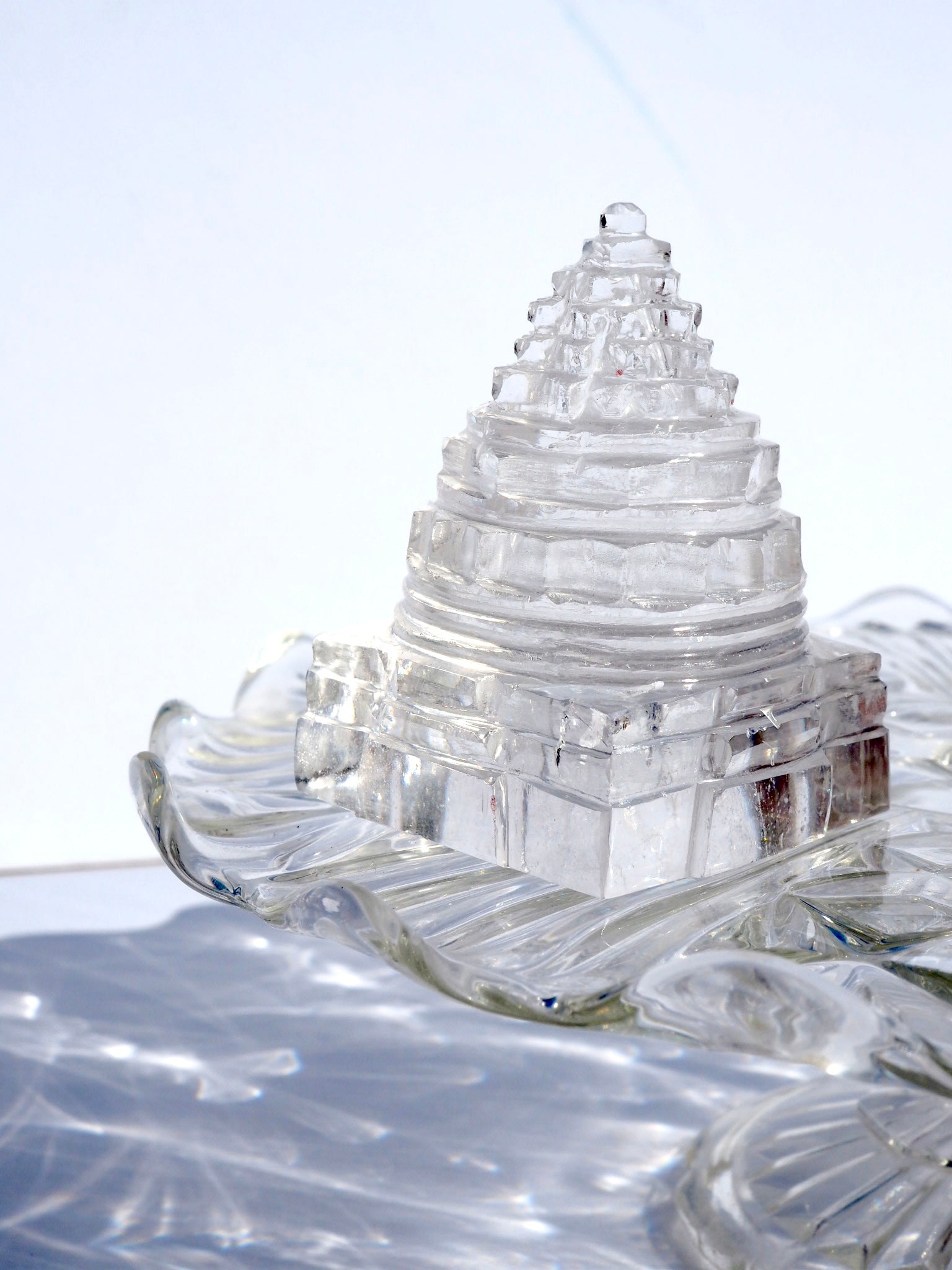 Himalayan Quartz Shree Yantra Carving